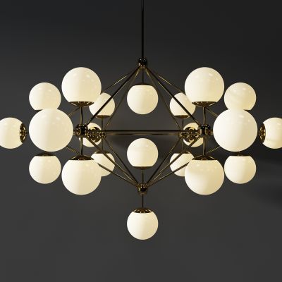 现代金属圆球吊灯