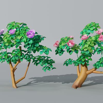 半卡通儿童乐园植物树