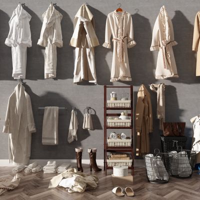 浴袍浴巾靴子毛巾卫浴用品组合