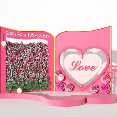 粉色舞台  花艺展示