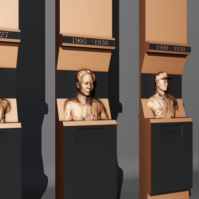 现代伟人红军革命长征人物雕塑四大元帅雕塑博物馆