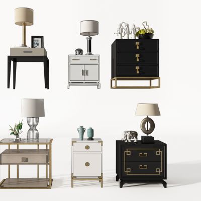 新中式床头柜台灯