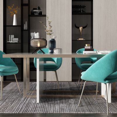 现代餐桌椅组合