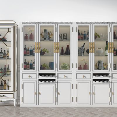 法式酒柜兰花蝴蝶兰