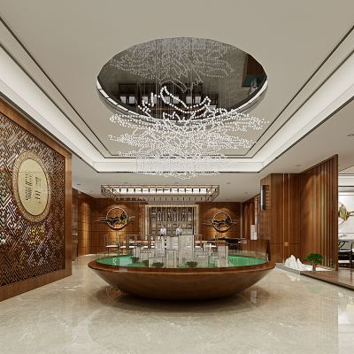 中式售楼处水晶灯
