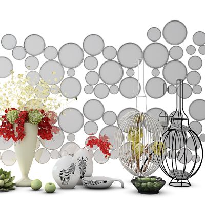 装饰品摆件花瓶镜子