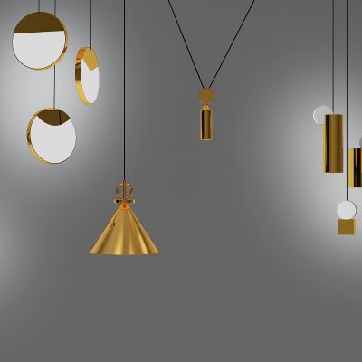 现代金属小吊灯吊灯组合
