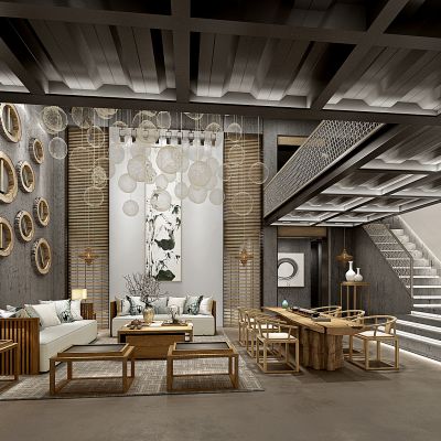 混搭茶馆3D模型