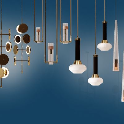 现代小吊灯组合