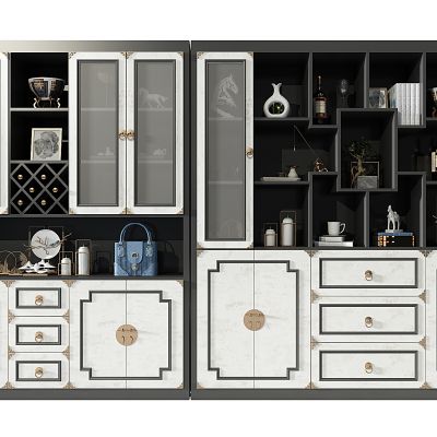 新中式酒柜摆件多宝阁