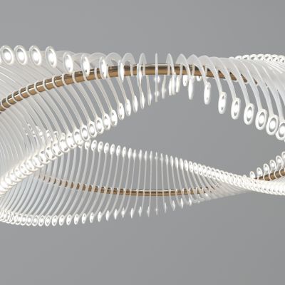 螺旋异形水晶吊灯