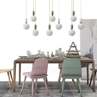 现代餐桌椅组合