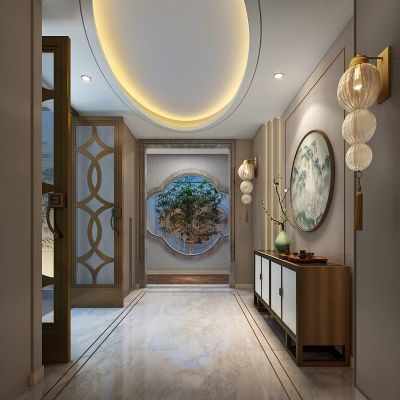 新中式玄关门厅