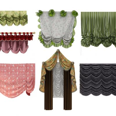 儿童房公主房窗帘组合