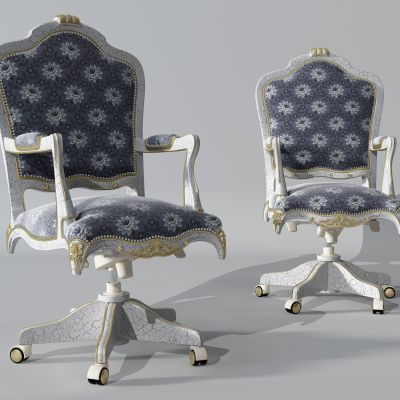 法式办公转椅子