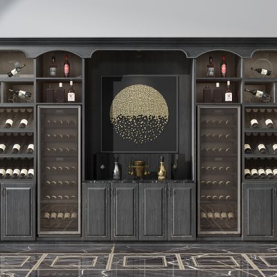 欧式酒柜酒瓶摆件