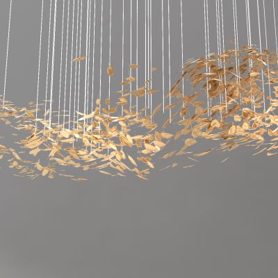 树叶异形大型叶子吊灯