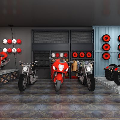 现代摩托车展台俱乐部