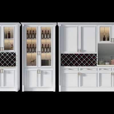 法式玻璃门酒柜