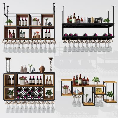现代酒架吊架