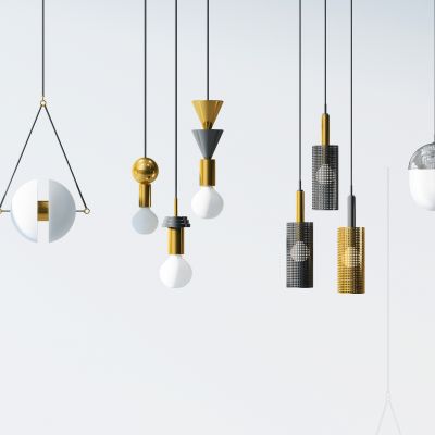 现代小吊灯组合