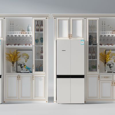 法式玻璃门酒柜