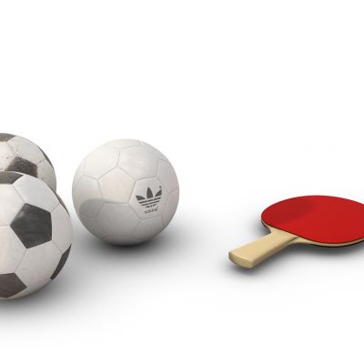 足球乒乓球拍组合