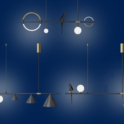 现代吊灯组合