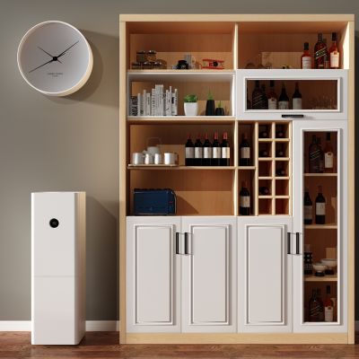 简欧酒柜空气净化器时尚挂钟