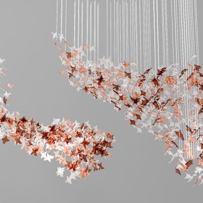 大型异形树叶水晶吊灯