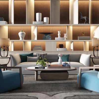 新中式茶几休闲椅子