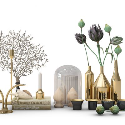 珊瑚花瓶饰品摆件