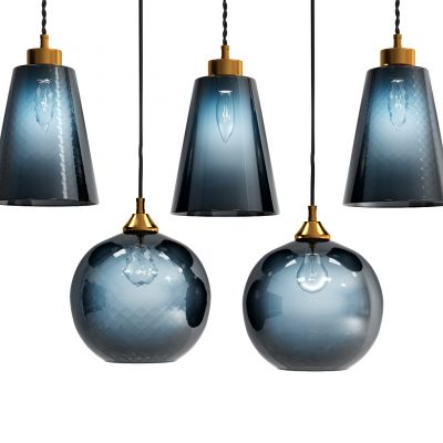 现代玻璃小吊灯