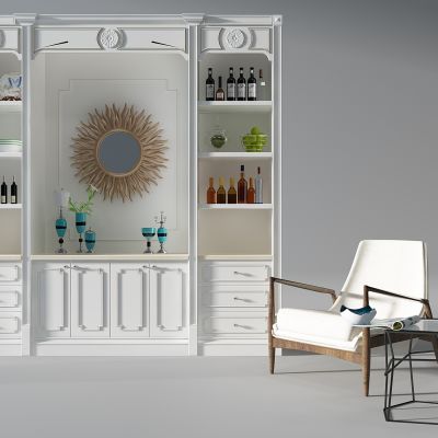 法式红酒柜酒瓯休闲椅子