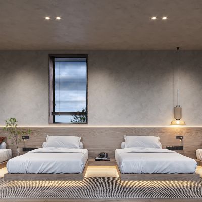 侘寂风民宿客房