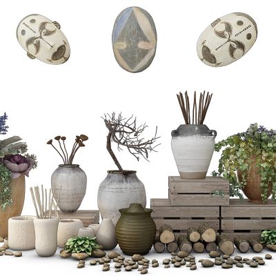 陶罐装饰品摆件