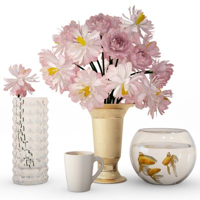 插花植物摆件花瓶