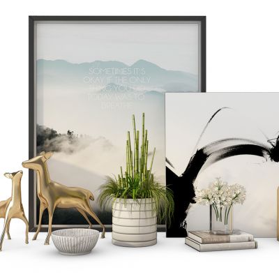 摆件花瓶鹿雕塑