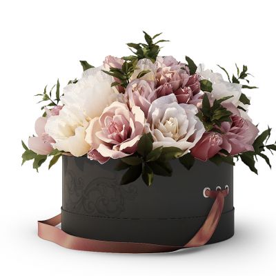 现代玫瑰花花瓶组合