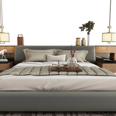 现代床茶具摆件