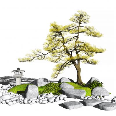 新中式庭院小品