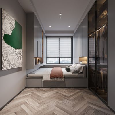 现代榻榻米卧室
