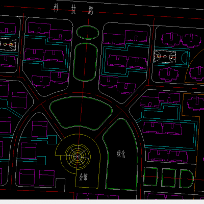沪北某小区规划总图