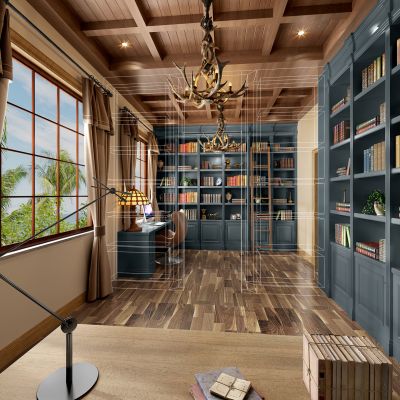 美式书房
