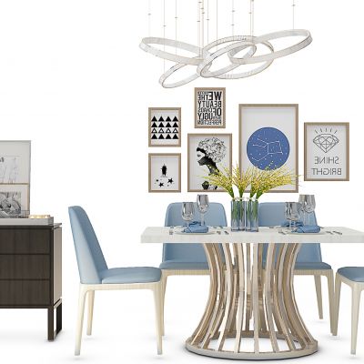 现代约餐桌椅组合