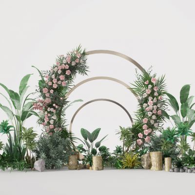 现代花艺  花环  装饰