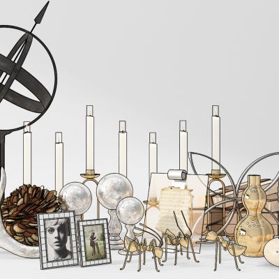 装饰摆件蜡烛蚂蚁海螺