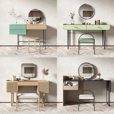 北欧 妆台妆椅组合