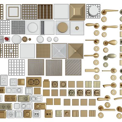 开关插座金属把手空调出风口格栅灯五金构件