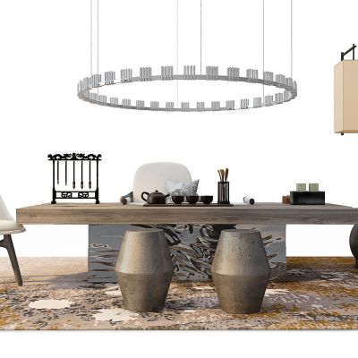 新中式餐桌椅组合